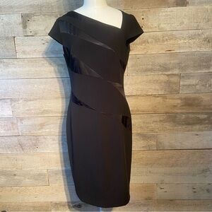 Nueva women’s‎ black  asymmetrical cocktail pencil dress in size 8